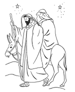 biblical christmas coloring pages