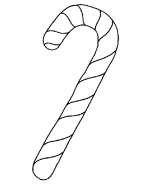 Christmas Candy Canes coloring pages