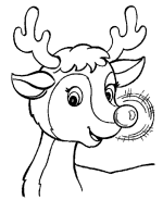 Santa's Reindeer coloring pages