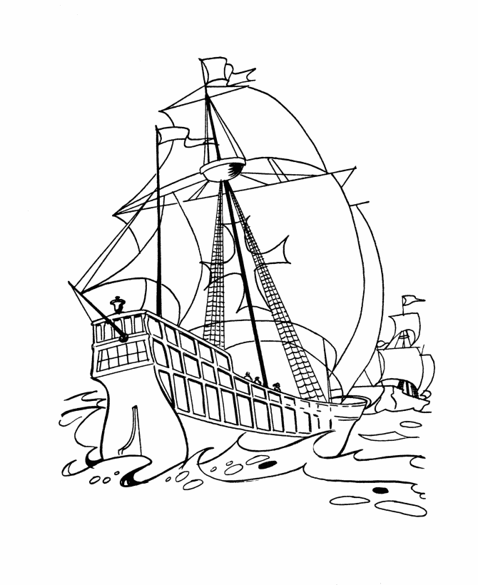 Columbus Day Coloring page