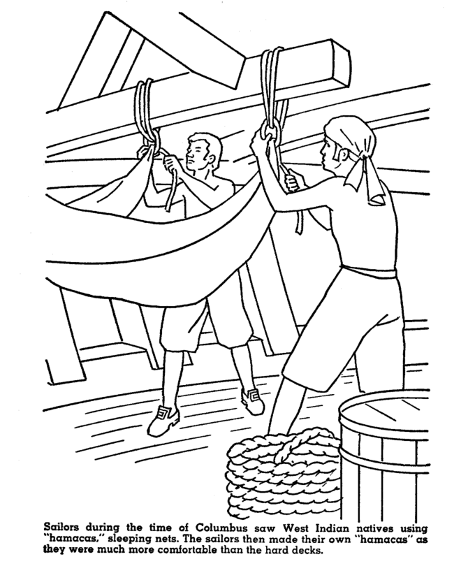 Columbus Day Coloring page