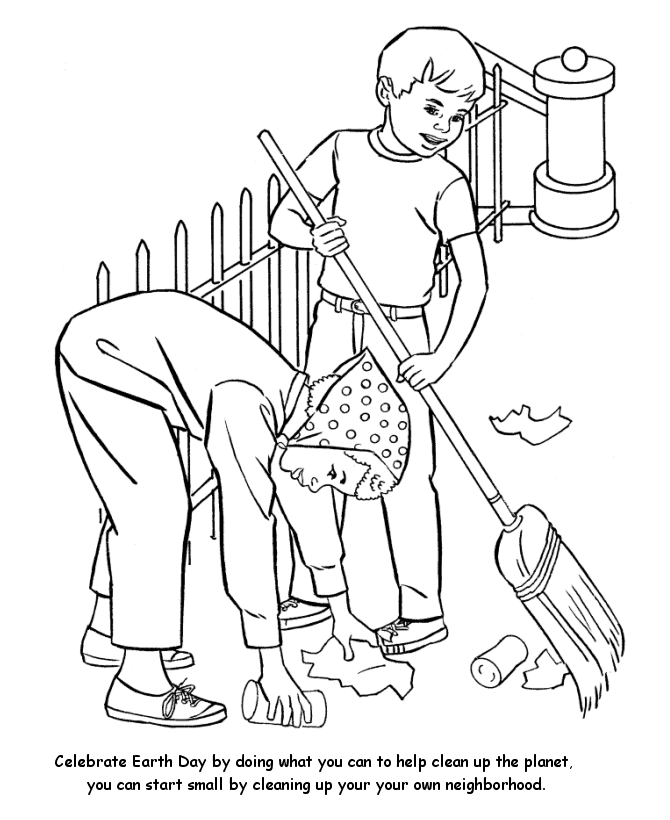 Earth Day Coloring page | Do what you can - start small !