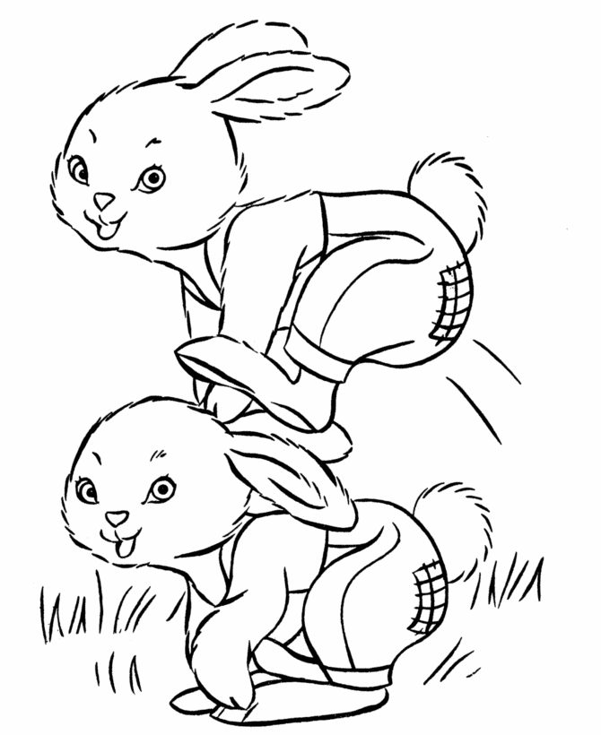 Easter Bunny Coloring Pages