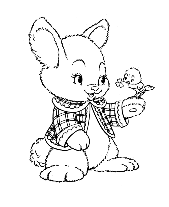 Easter Bunny Coloring page