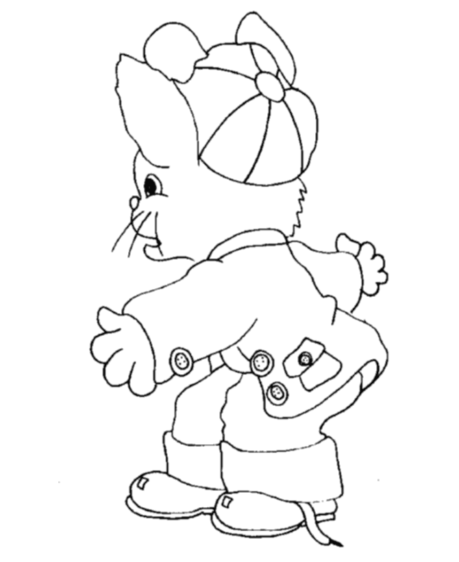 Easter Bunny Coloring page | Street Bunny