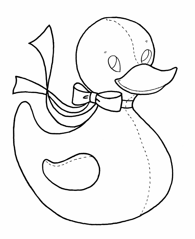 Easter Ducks Coloring page | Stuffed duck toy