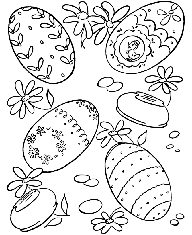 easter eggs pictures to color. Easter Eggs Coloring page