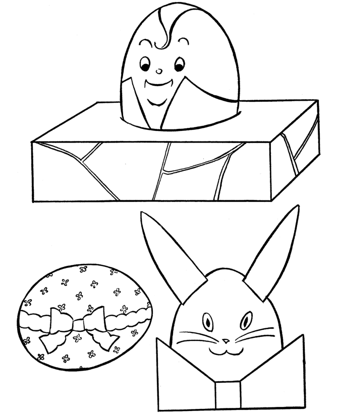 Easter Eggs Coloring page | Easter Egg Cutout