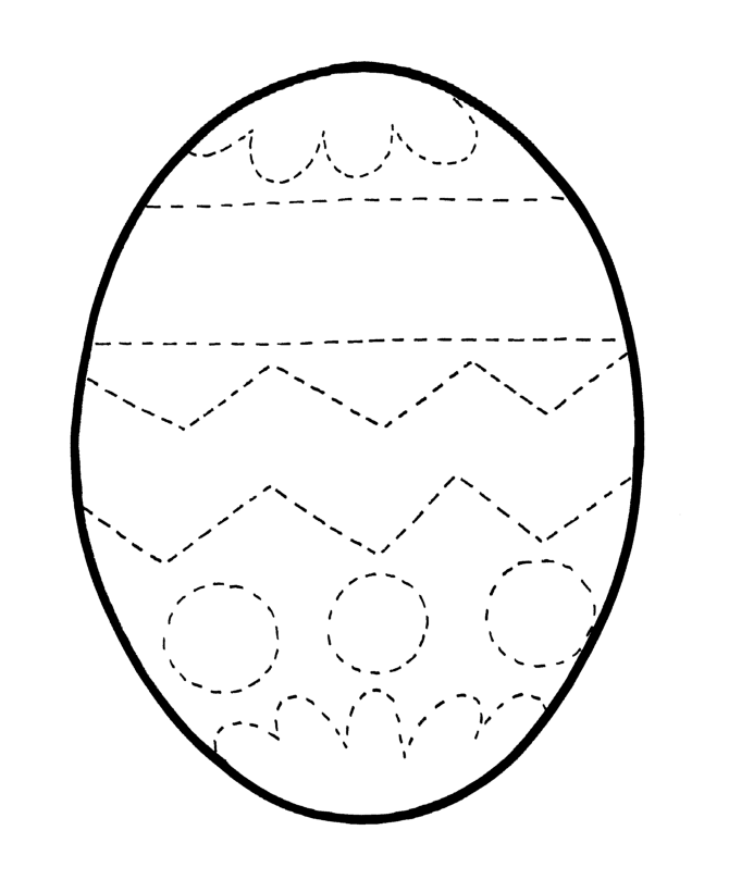 Easter Eggs Coloring page | Easter Egg Outline