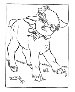 Easter lambs Coloring Page Sheets
