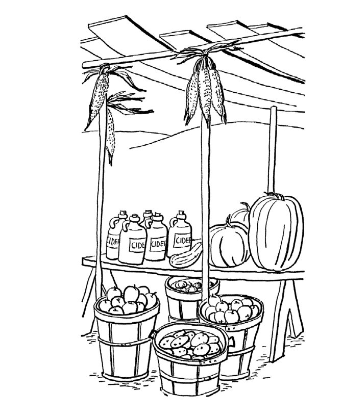 Fall Harvest Produce Stand