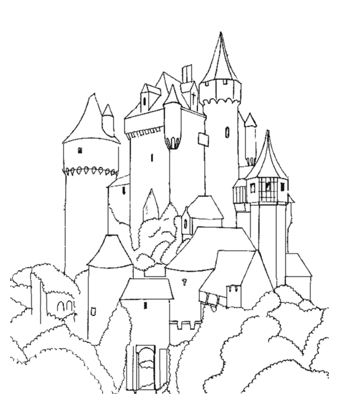  Medieval Knights Coloring page