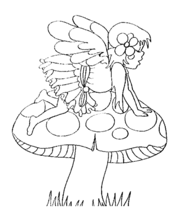  Mythical Fairy Coloring page