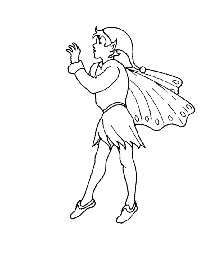  Mythical Fairy Coloring page