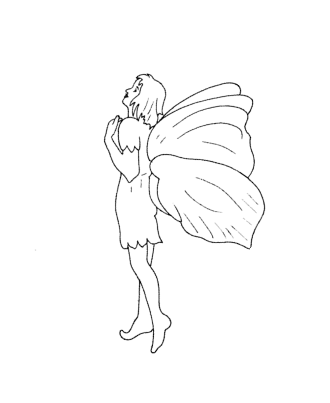  Mythical Fairy Coloring page