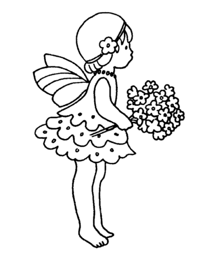  Mythical Fairy Coloring page