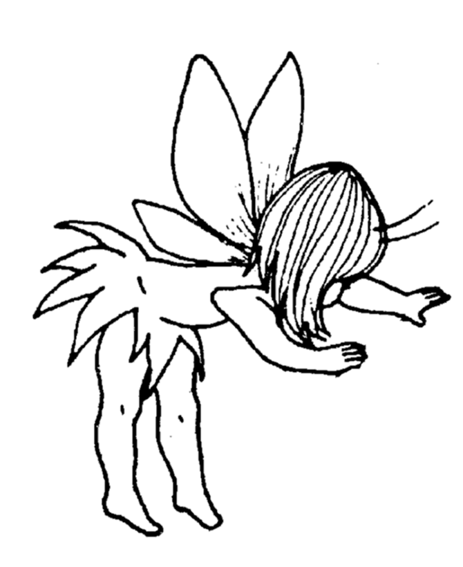 fairies and pixies coloring pages - photo #23