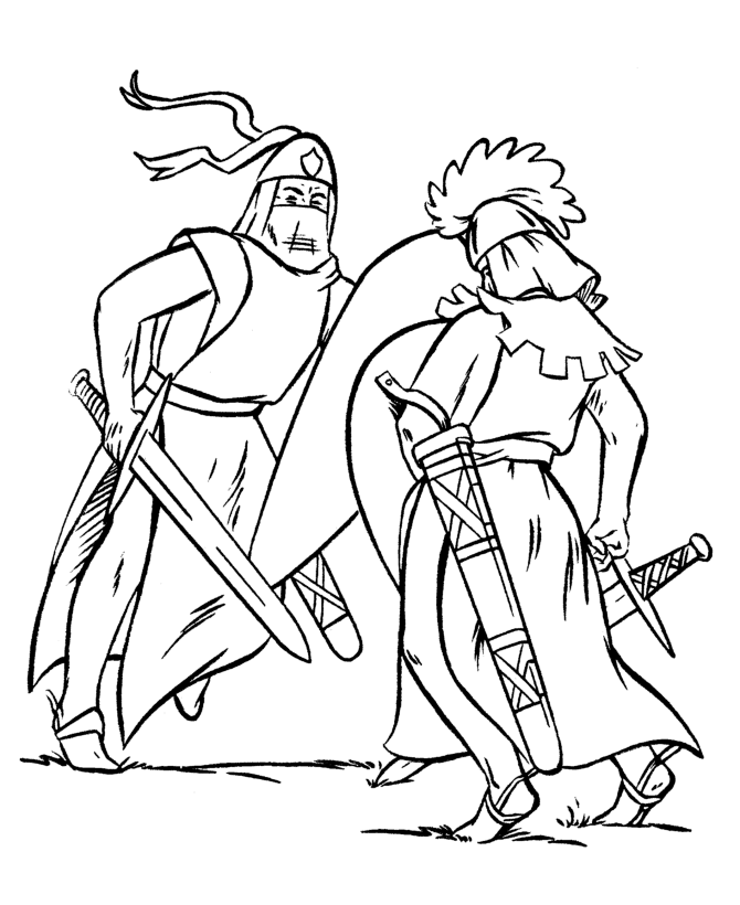 Medieval Knights Coloring page