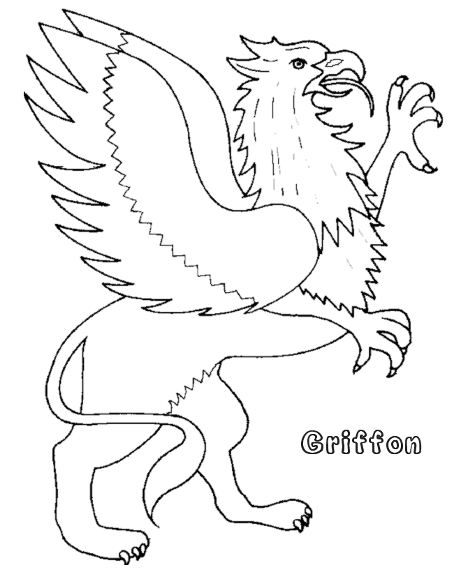  Mythical Animals and Beasts Coloring page