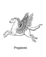 Mythical Animals and Beasts Coloring Page Sheets