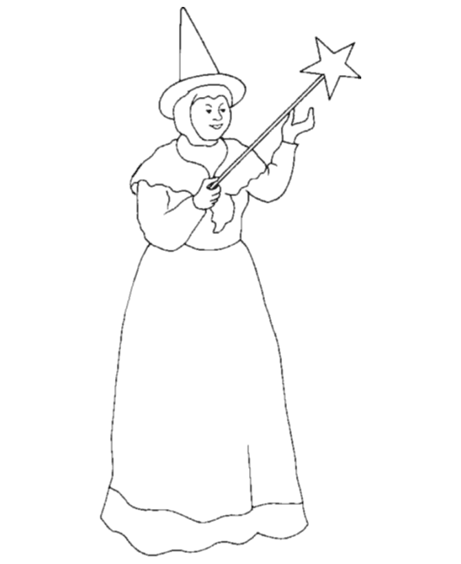  Medieval Witch Coloring page