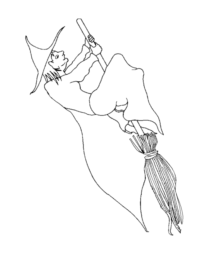  Medieval Witch Coloring page