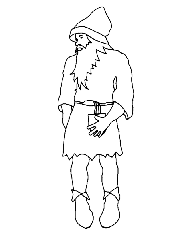  Medieval Wizards Coloring page