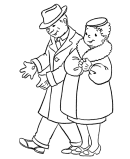 Grandparents Day Coloring Page