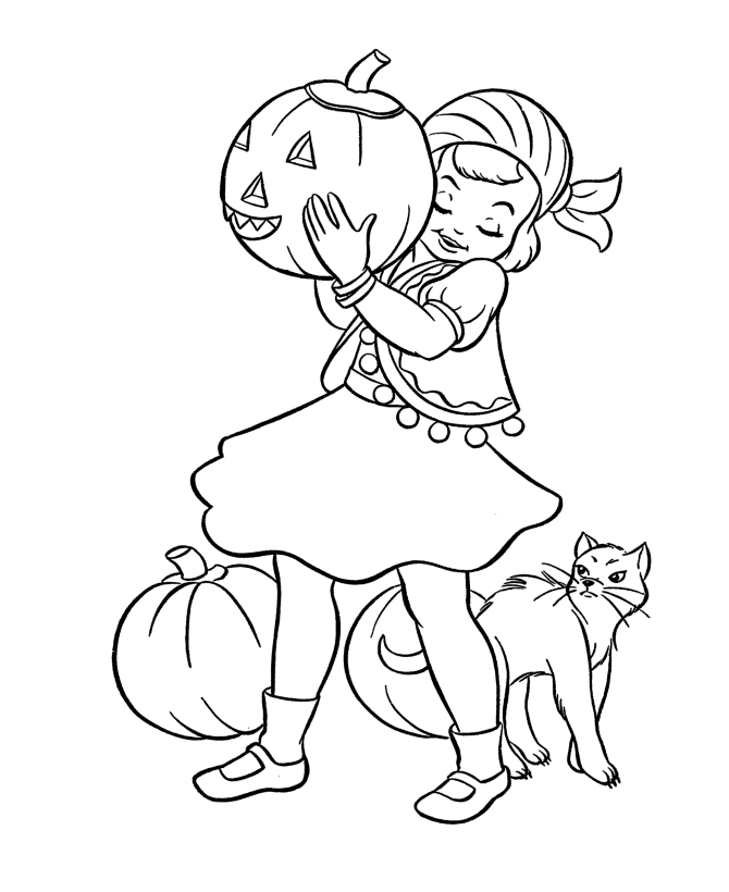 Halloween Costume Coloring Page - Gypsy girl costume - Free Printable