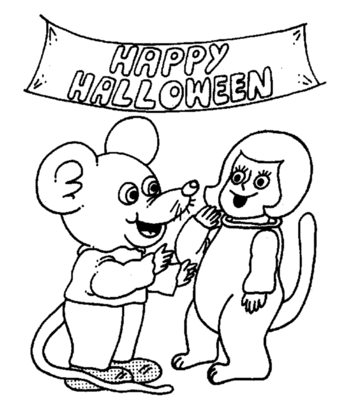 Halloween Costume Coloring page