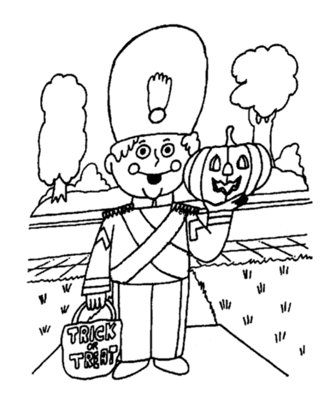 Halloween Costume Coloring page