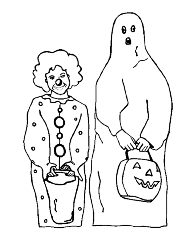 Halloween Costume Coloring page