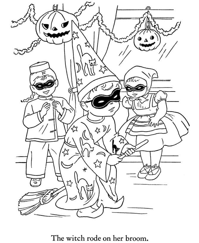 Halloween Party Coloring page