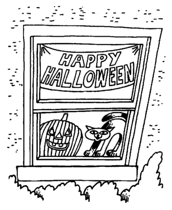 Halloween Party Coloring page