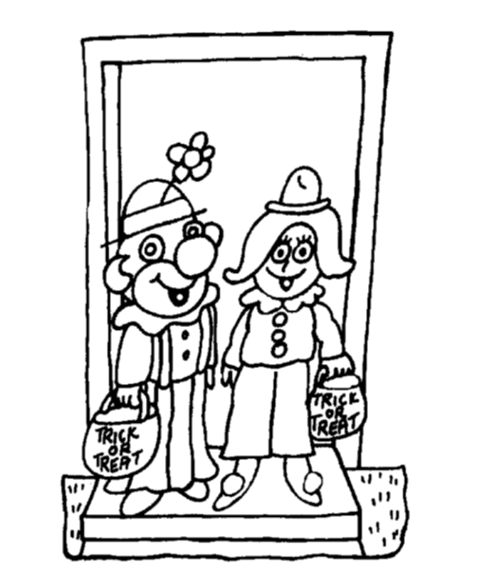 Halloween Party Coloring page