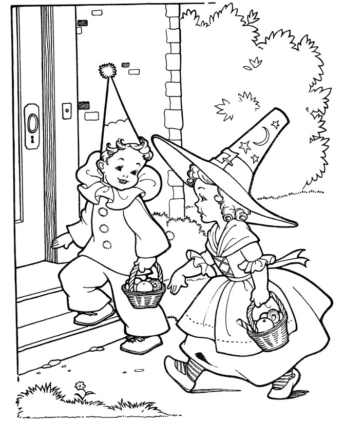 Halloween Party Coloring page