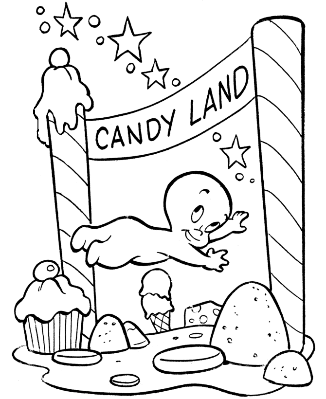 Casper the Ghost Coloring pages