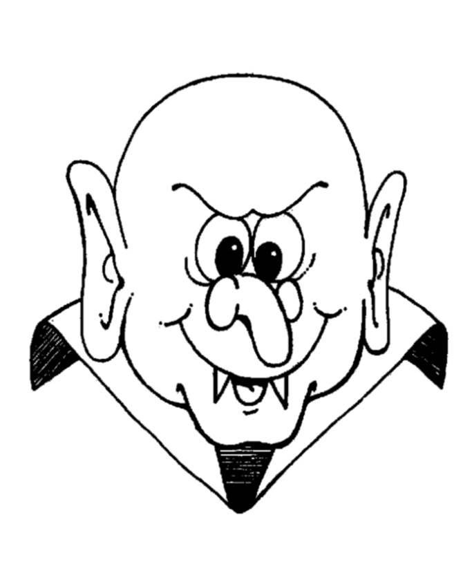Scary Man Halloween Coloring pages
