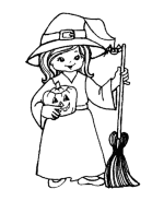 ./Halloween Witch Coloring Page