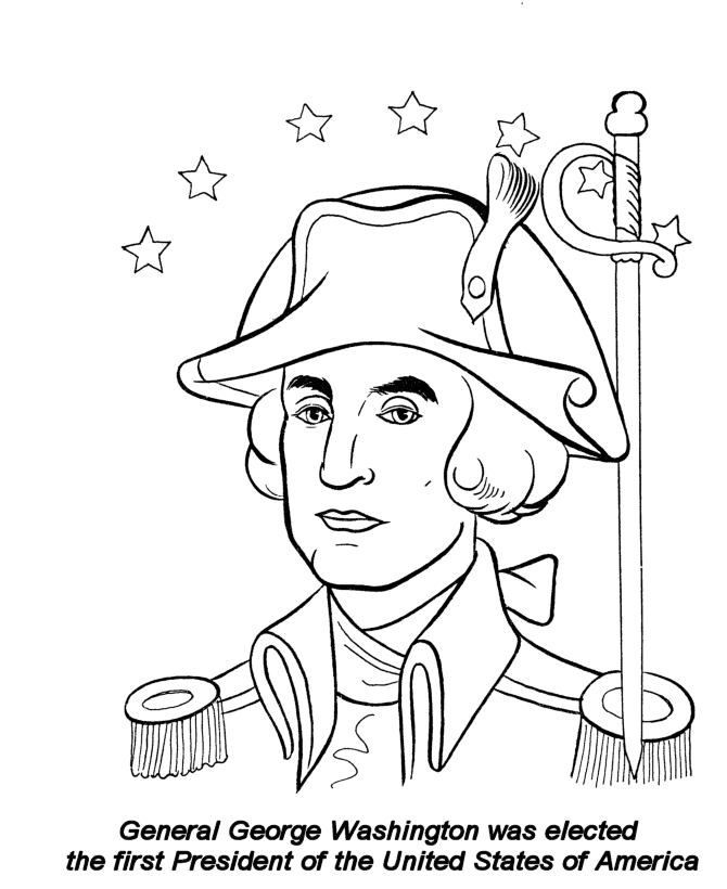 July 4th - General George Washington the first president of the United States
