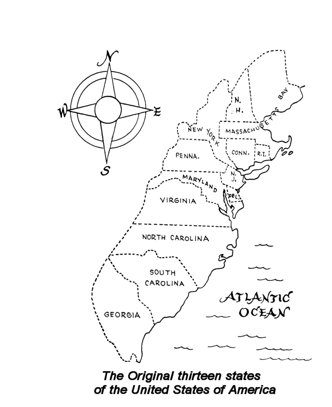 July 4th celebration - the Original 13 States