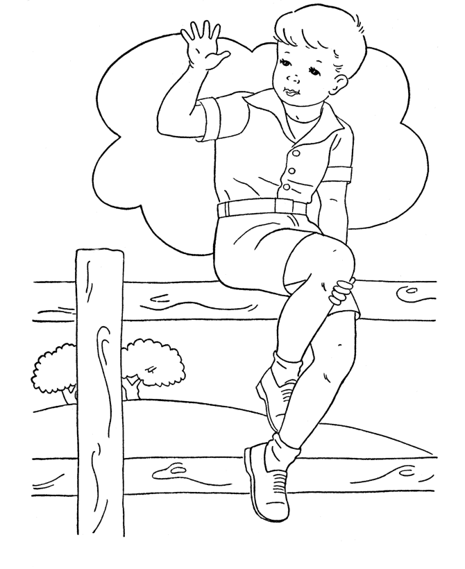 a boy coloring pages - photo #30