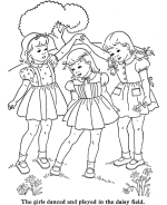 Girls Coloring Page Sheets