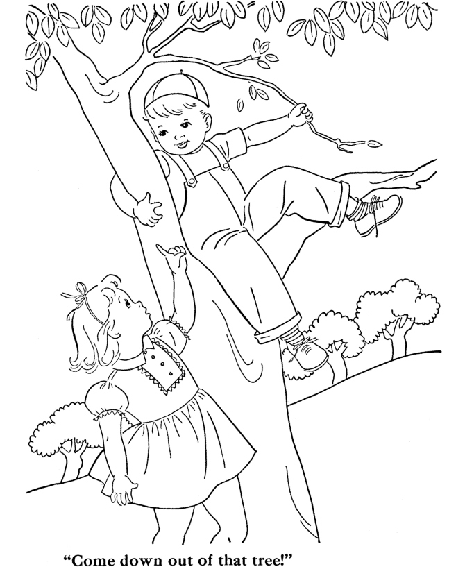 little girl sneaking out Colouring Pages page 2