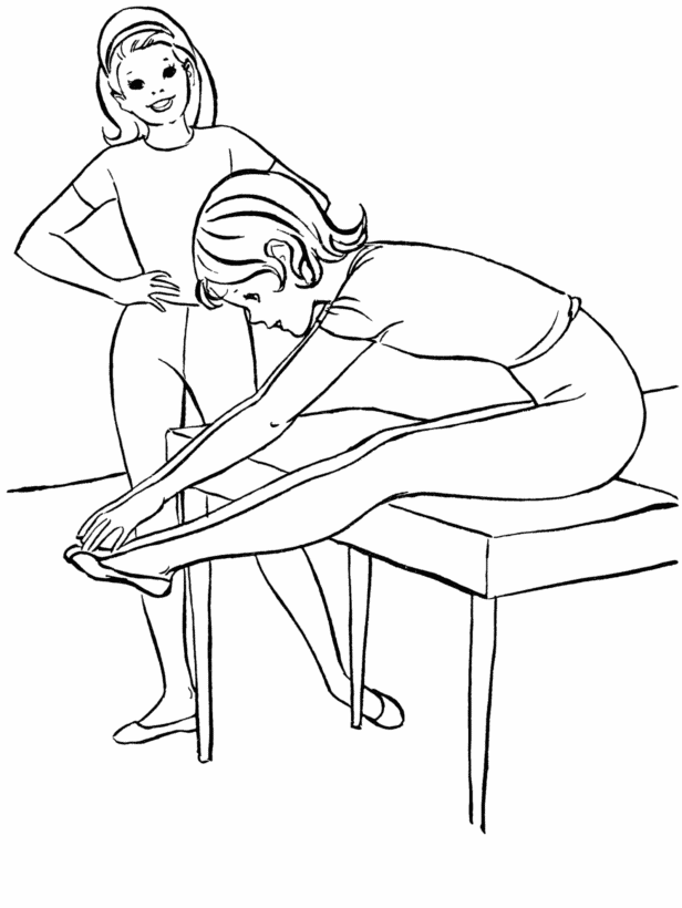 exercise print out coloring pages - photo #26