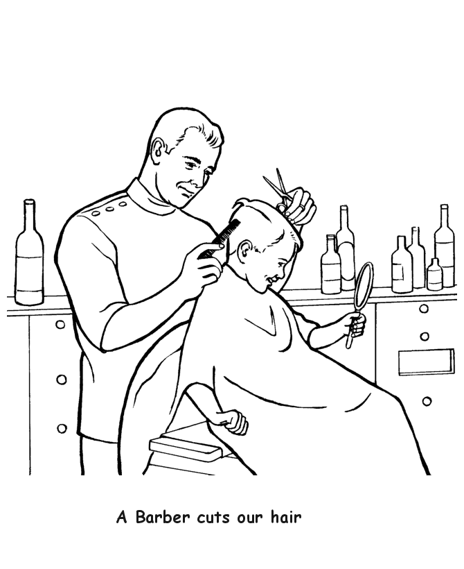 Labor Day Jobs Coloring page