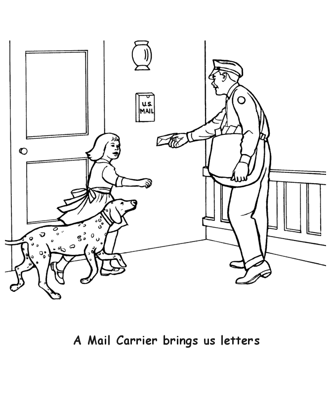 Labor Day Jobs Coloring page