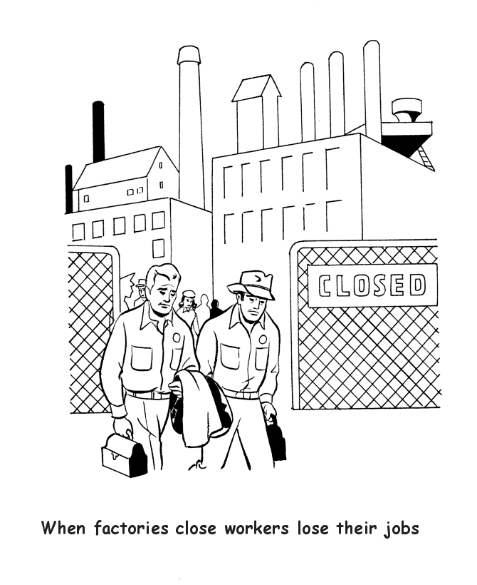 Labor Day Jobs Coloring page