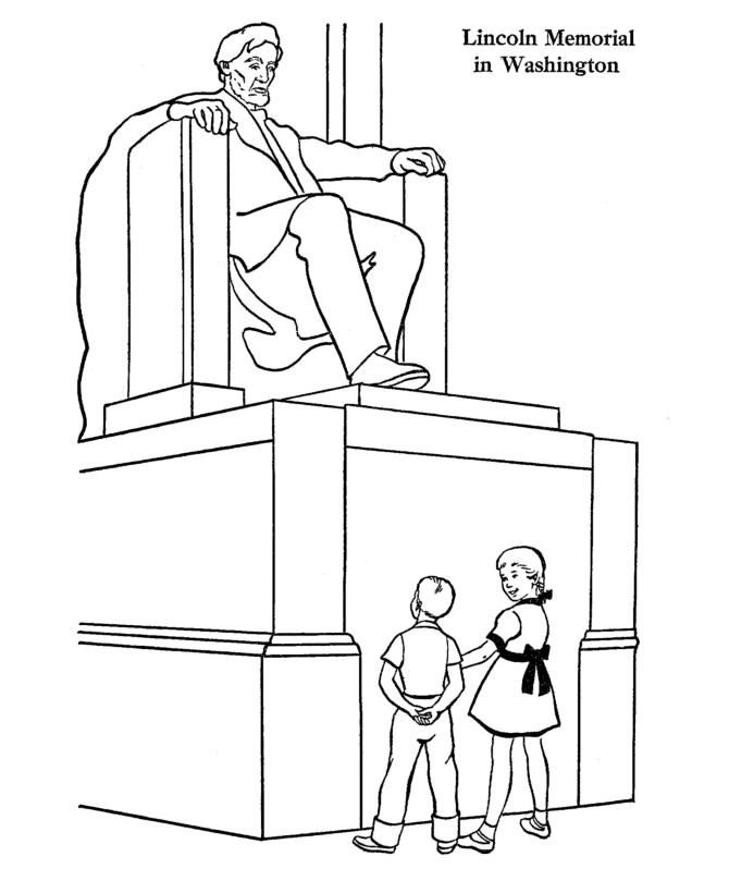 abe lincoln log cabin coloring pages - photo #40