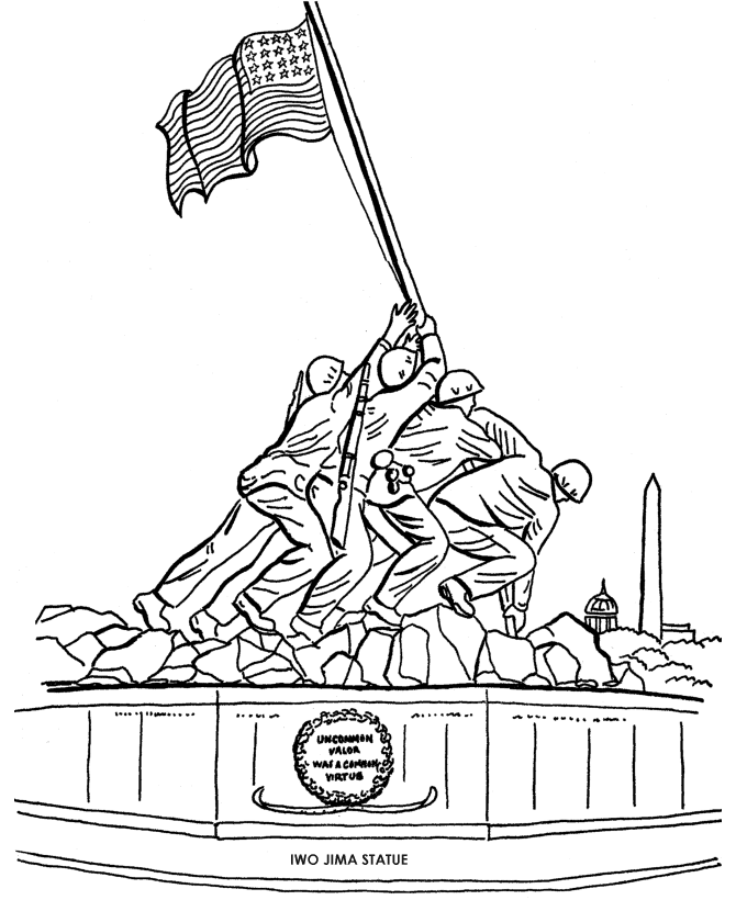 united states monuments coloring pages - photo #15
